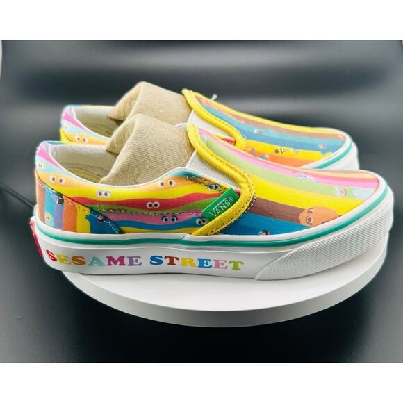 Vans X Sesame Street Slip On Sneakers Shoes Sz 13 - Picture 5 of 7